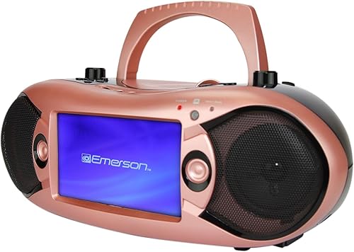 Miniatura 2 de Emerson Boombox Bluetooth de 7" y TV con radio AMFM y altavoces estéreo, oro rosa