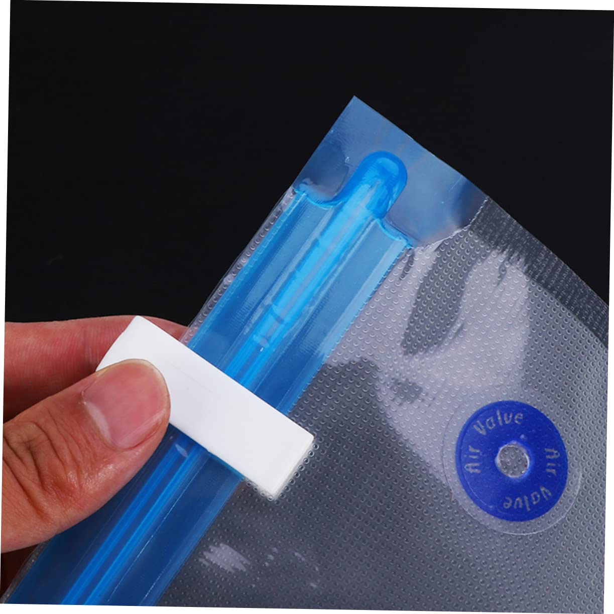 FUNOMOCYA 12 Pack Reusable Food Storage Bags Vacuum Sealer Bags Clips 10x30x34cm Style for Home Office Camping