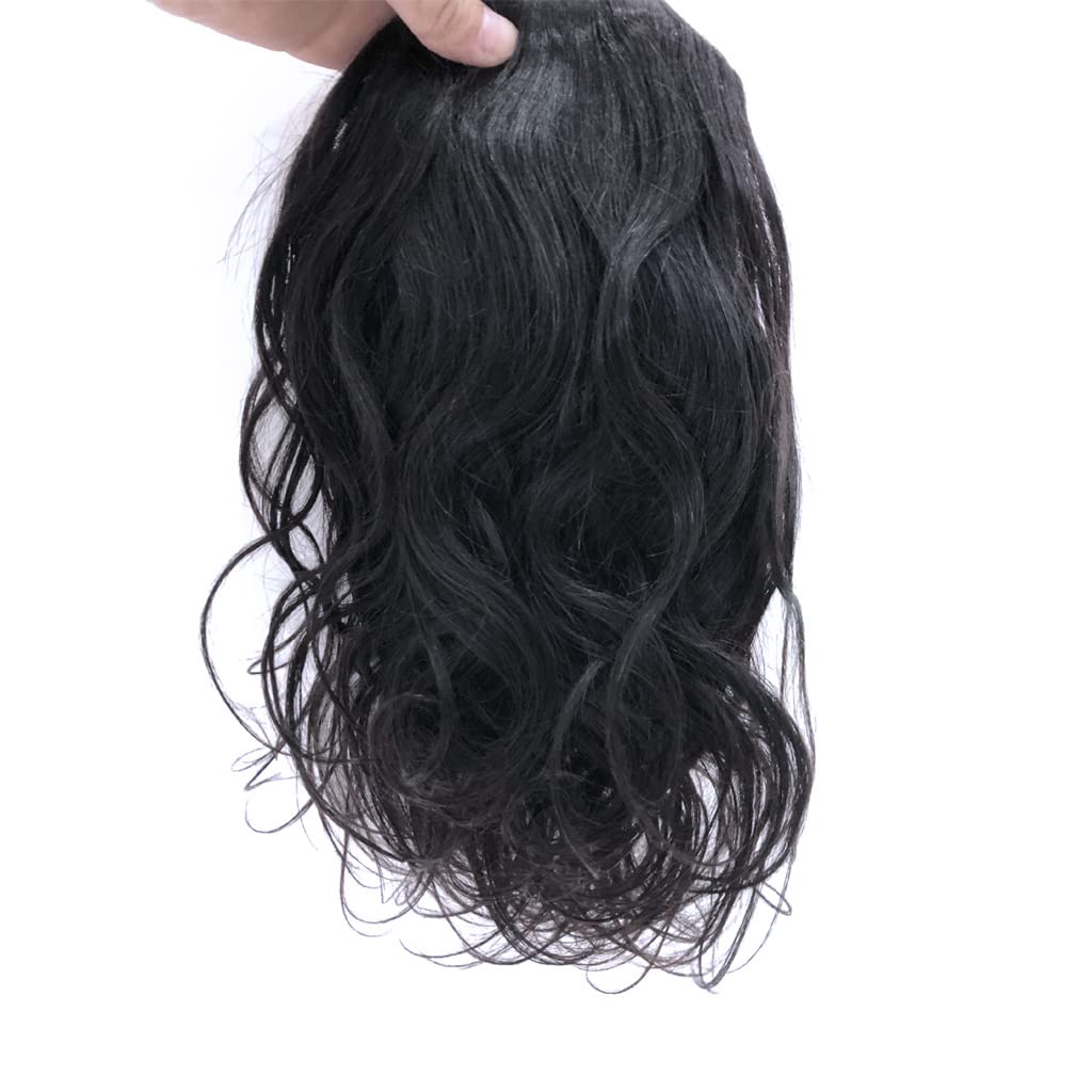 Body Wave Drawstring Ponytail Extension Black Remy Human Hair 12 Inches