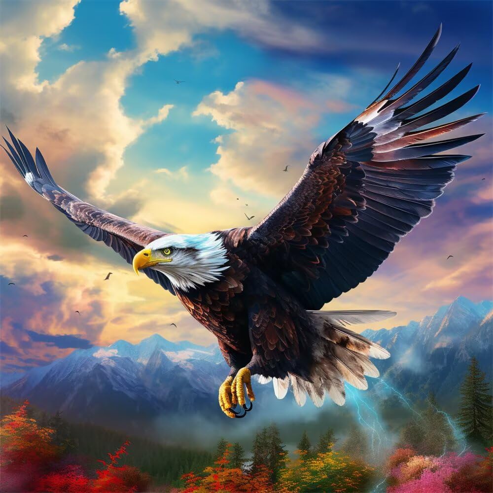 Diamond Painting Eckige Steine Adler Diamond Painting Bilder -L39