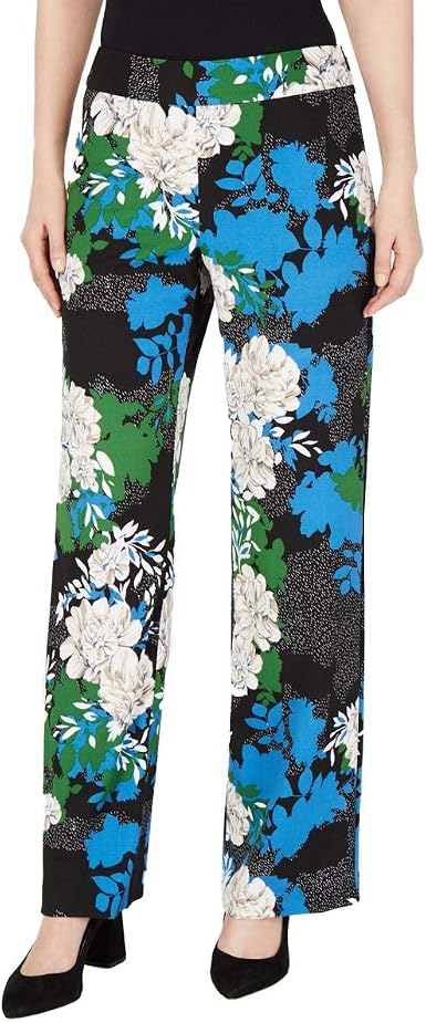I-N-C Womens Floral Crepe Casual Wide 