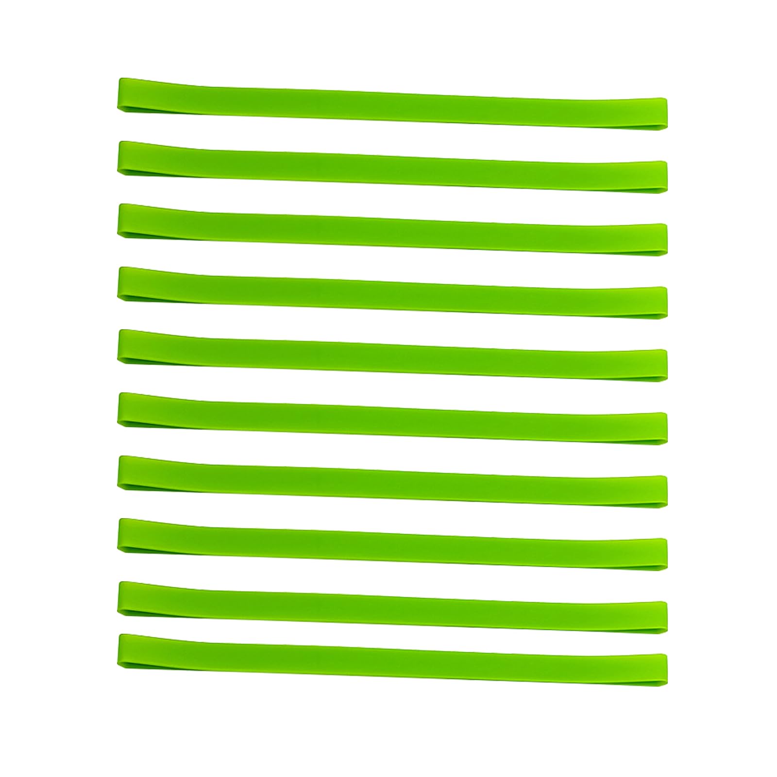 10pcs 80MM Green Silicone Rubber Bands 0.5CM Silicone Elastic Ties For Beach Chair Books Binding Belt,Ties,Box Wrapping Bands For Office Supply