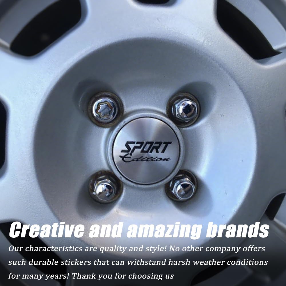 4PCS Car Wheel Center Hub Cover, Center Caps for Rims, 56mm Vehicle Hub Caps Covers for Rims, Car Accessories Waterproof Durable Automotive Wheel Decals Universal for SUV Sedan Truck (Silver)