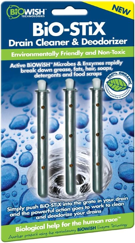 Biowish TechnologiesBio-Stix 100066 Drain Cleaner and Deodorizer