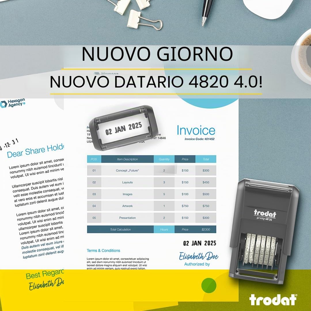 Timbro datario Printy 4820 4.0 Trodat