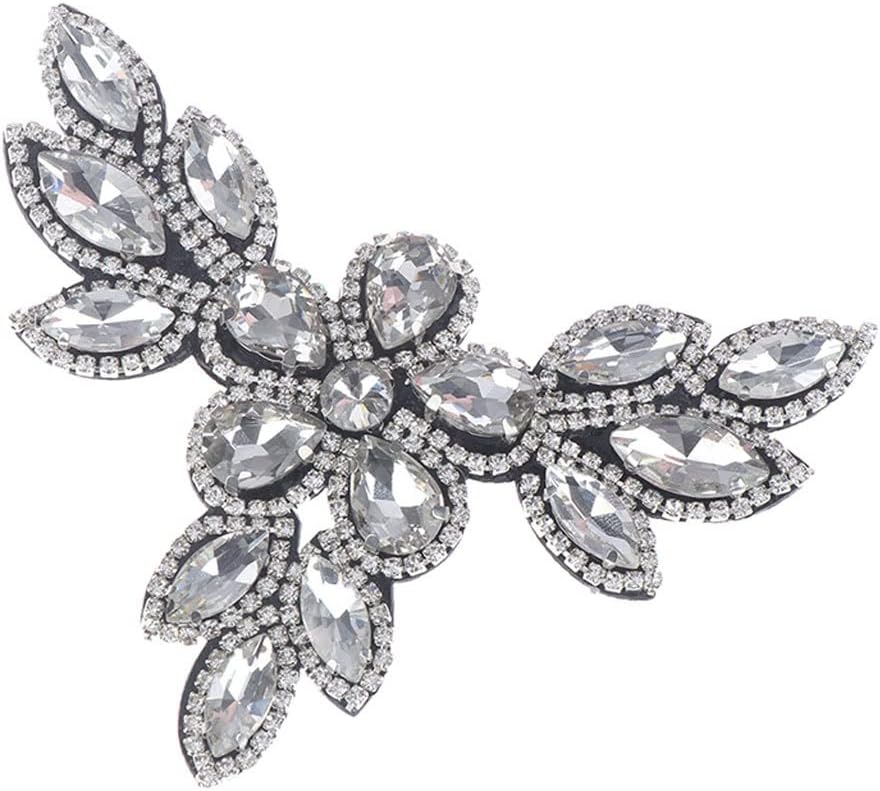 JJZXD 1PC女性靴バックルシューズクリップラインストーン DIY魅力的な女性の結婚式の靴の装飾 (Color : A, Siz