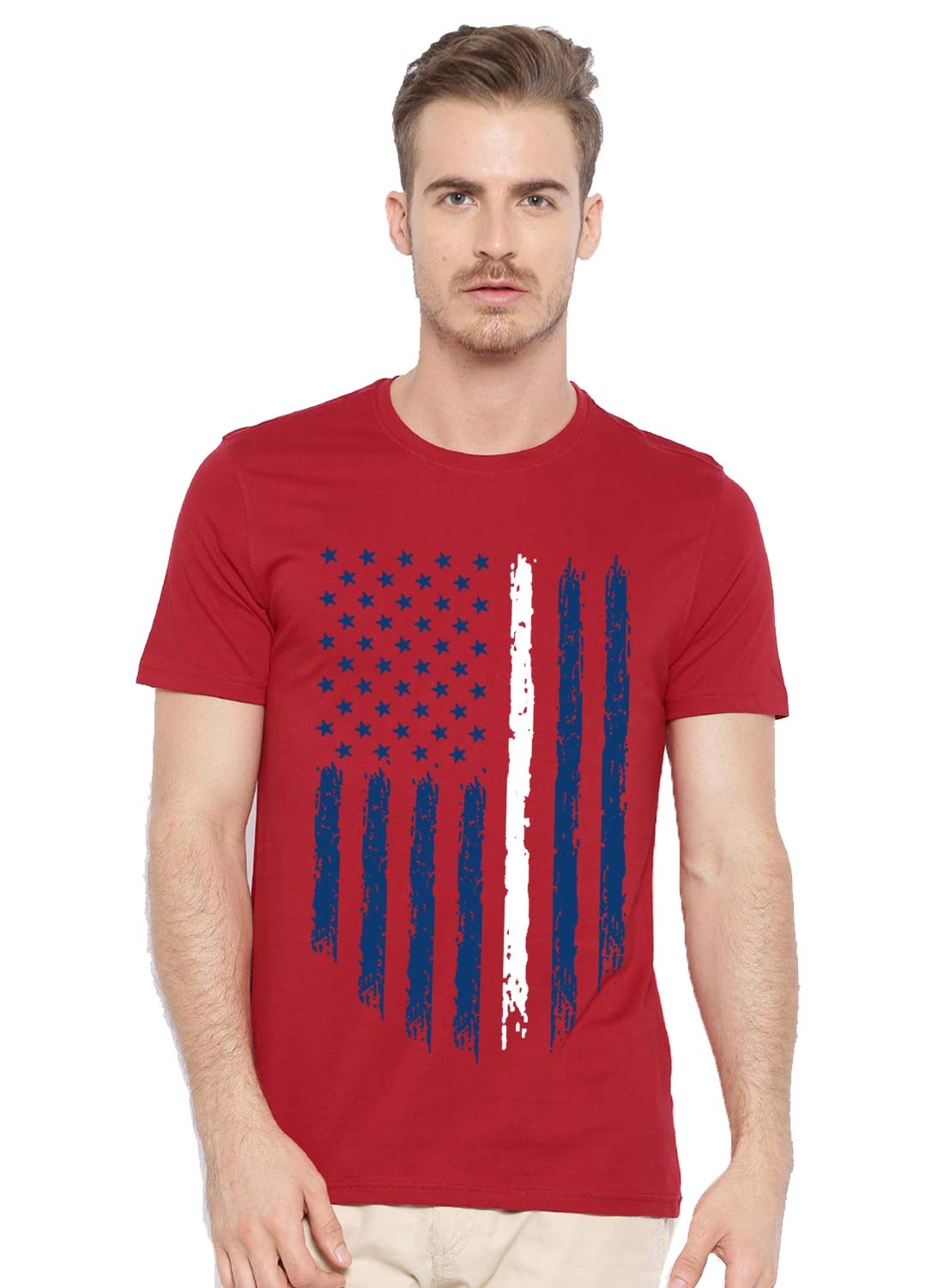 ADROMen's Cotton Regular Fit T-Shirt