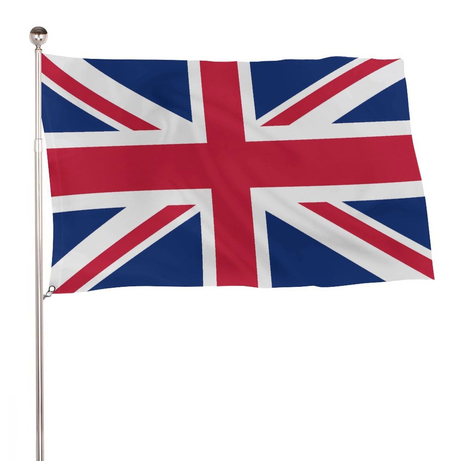 Bandera de Reino Unido de fiesta para ambientar patios y celebraciones familiares con encanto