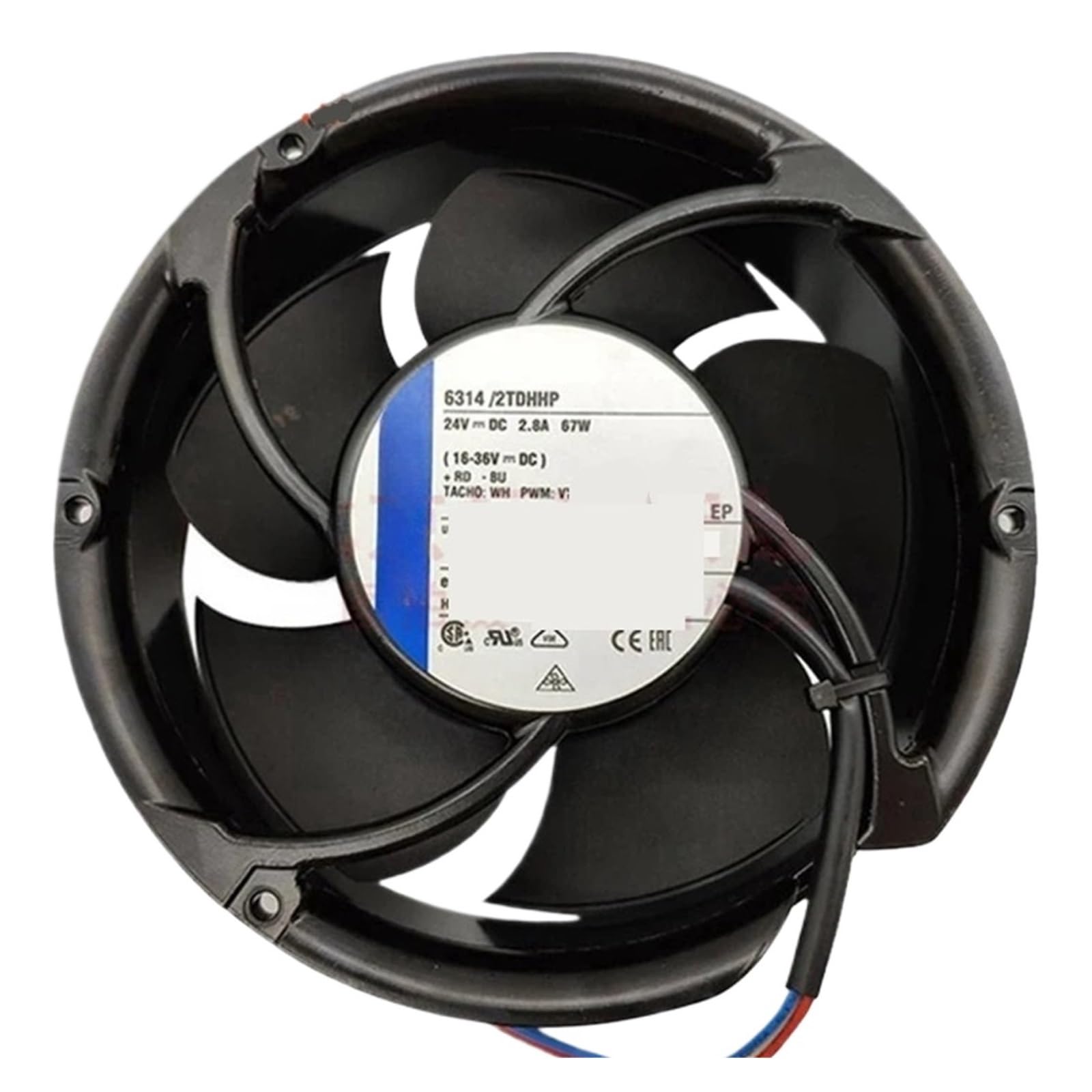 Ventilateur de refroidissement 24VDC 6314/2TDHHP pour éviter la surchauffe industrielle