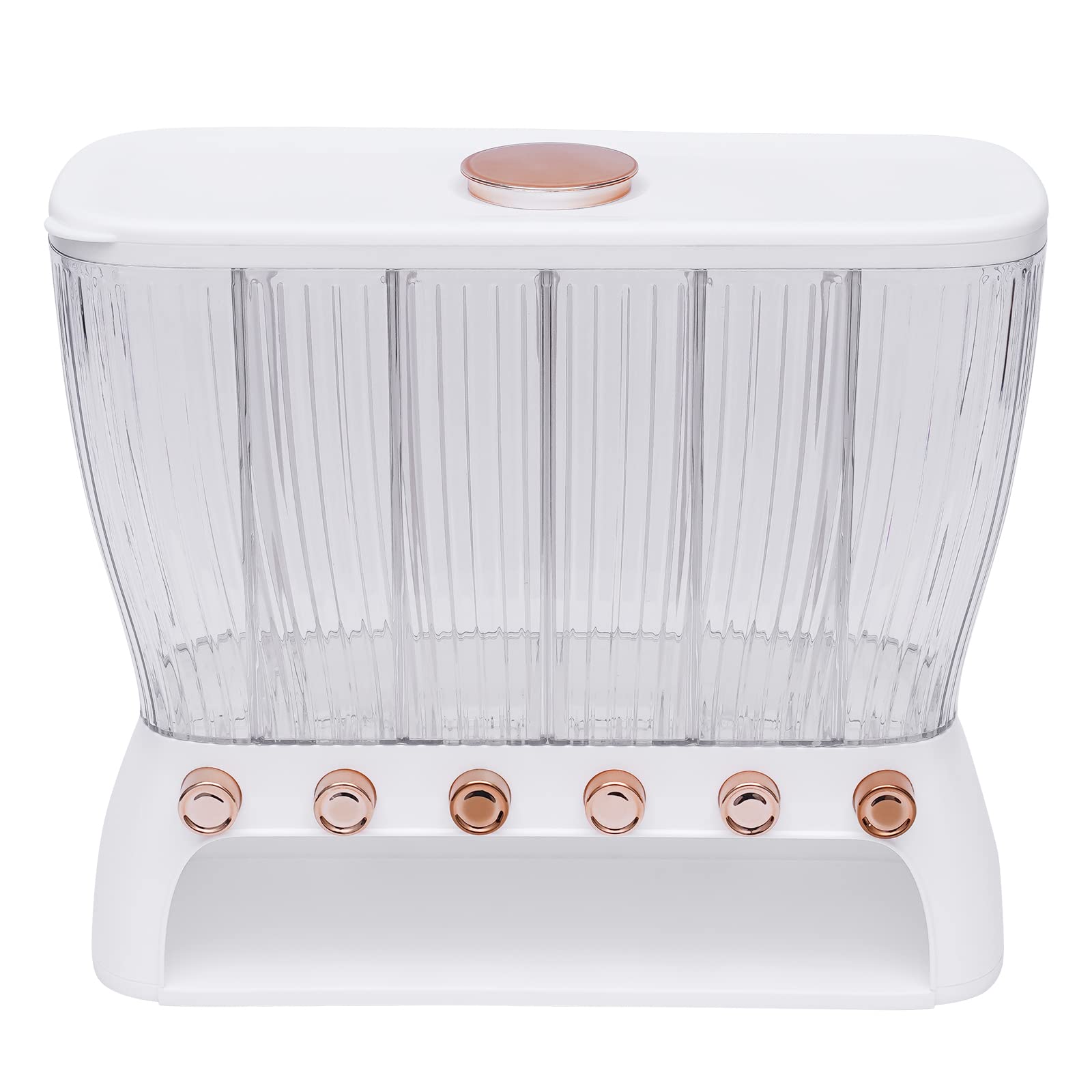 Dispenser per cereali a parete, 6 in 1 da cucina, contenitore per alimenti secchi, dispenser per cereali, contenitore per cereali, contenitore per cereali e semi di soia