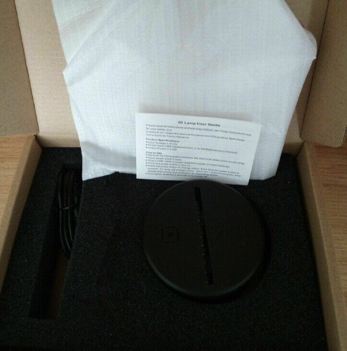 MOUDOAUER Large Grave Digger Monster Tractor 3D Desk Lamp 7 Changing Colors Night Light Accessory