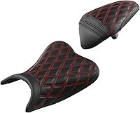 Vista 16 de TCT-MOTORPARTS Cojín de asiento de conductor y pasajero para Kawasaki Ninja 400 2018-2024 Z400 2019-2024 (negro #5)