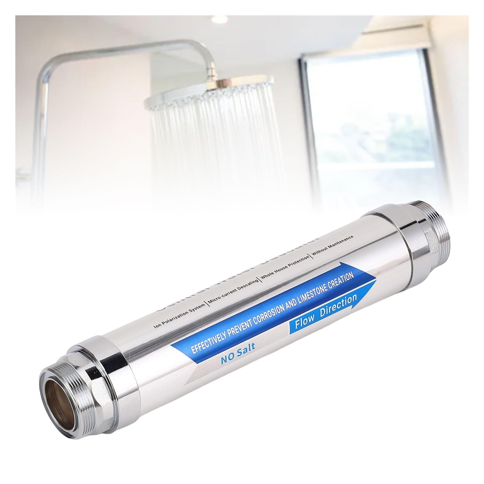 Disincrostante acqua Addolcitore acqua a scala compatta magnetica senza sale | Sistema Tutta la casa for doccia Lavastoviglie Riscaldatore solare 1 pz