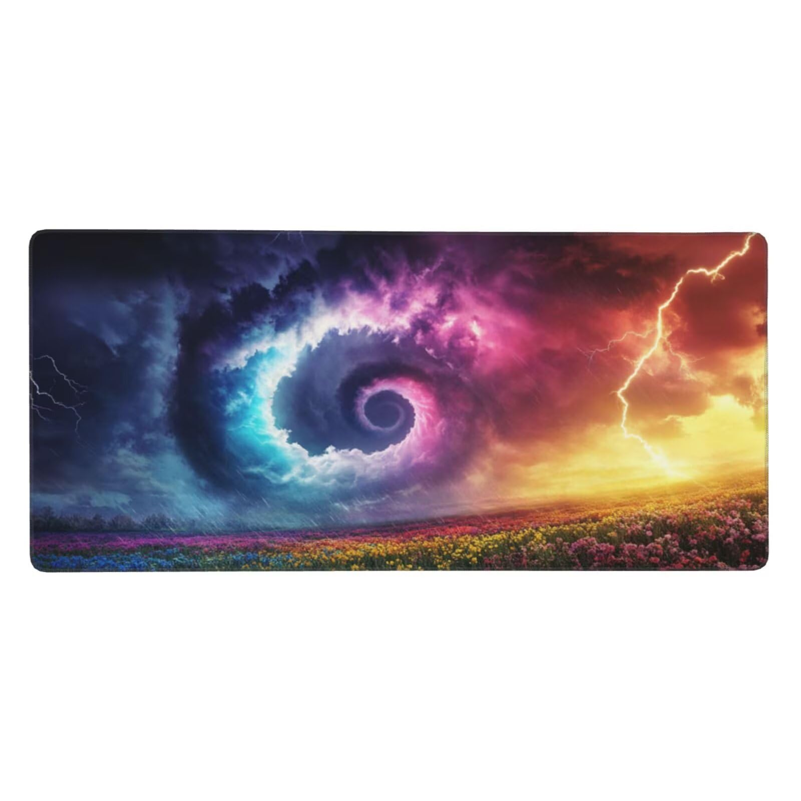 Podkładka pod mysz XXL 1200x400x3mm podkładka pod mysz kolorowa podkładka pod mysz chmura poprawia precyzję i szybkość, wodoodporne antypoślizgowe, szyte krawędzie, akcesoria do gier, komputer biurowy
