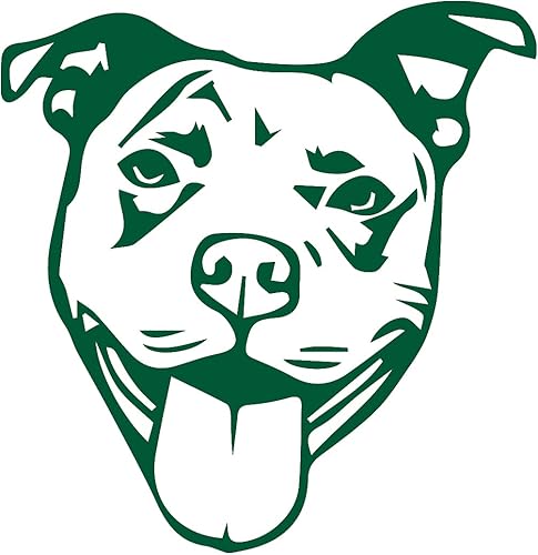 Miniatura 17 de Pitbull - Plantilla de cara 1 (borgoña) (juego de 2) calcomanías de vinilo impermeables de alta calidad para laptop, accesorio de teléfono, casco,