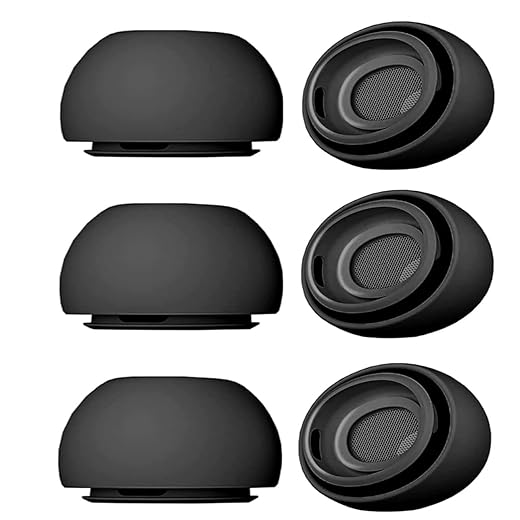 Wiki valley 3 paia di gommini auricolari per airpods pro di 2a generazione e airpods pro, in silicone, di ricambio per auricolari apple airpods pro con cancellazione del rumore (adatti nella custodia