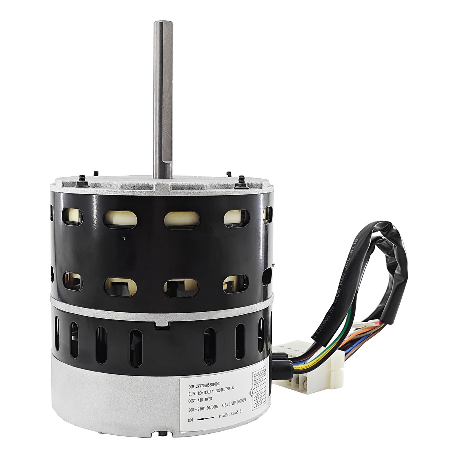 Photo 1 of Furnace Blower Motor Replacement 6205E, ECM X13, 1/2 Hp, 208/230V 3.8A, 1050 RPM Compatible with American Standard & Trane, Carrier/ICP Replaces ZWK702b53810001, 20180420, 23960 Constant Torque Motor