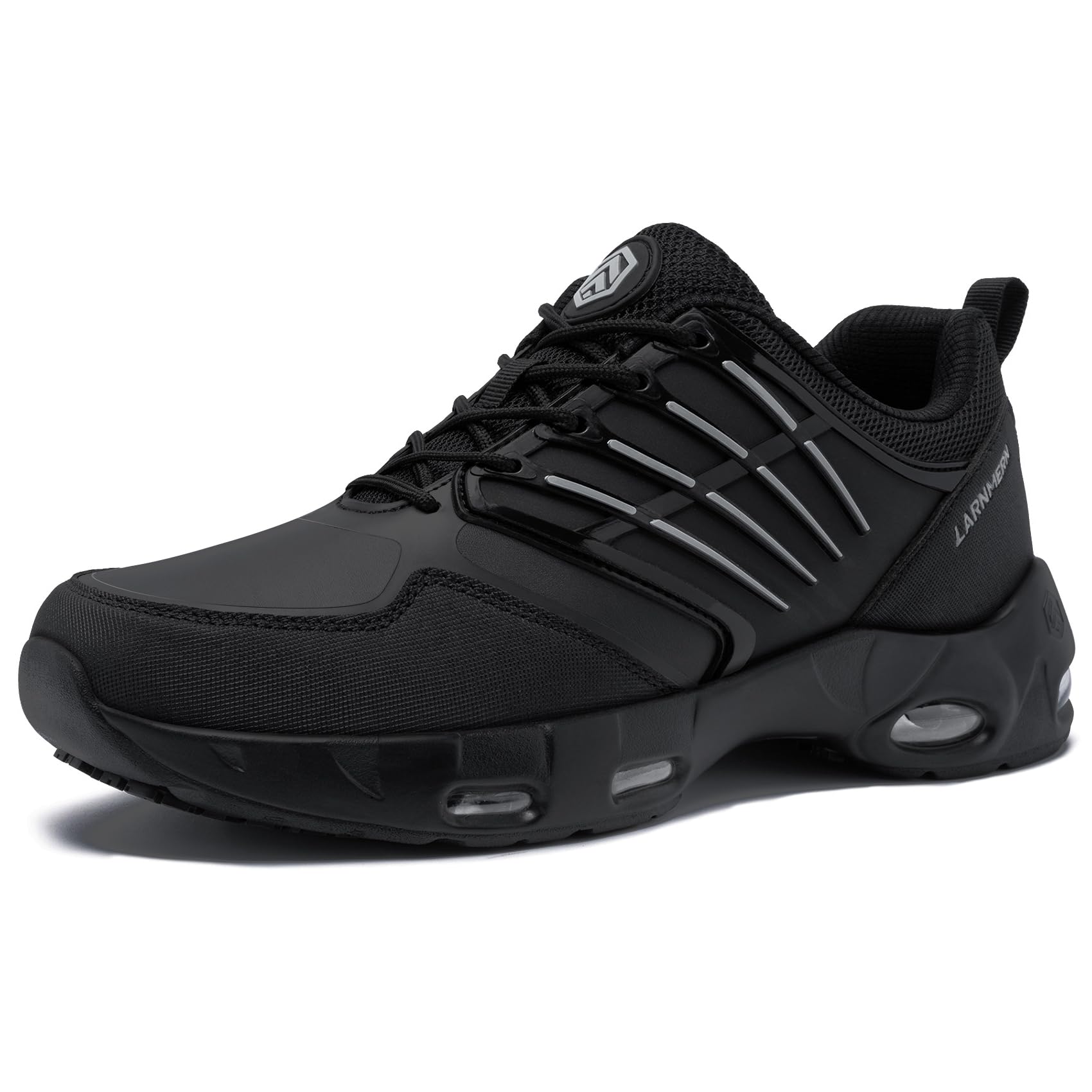 LARNMERN Zapatillas de Cocina Hombre Zapatos de Trabajo Hostelería Calzado Antideslizante sin Puntera