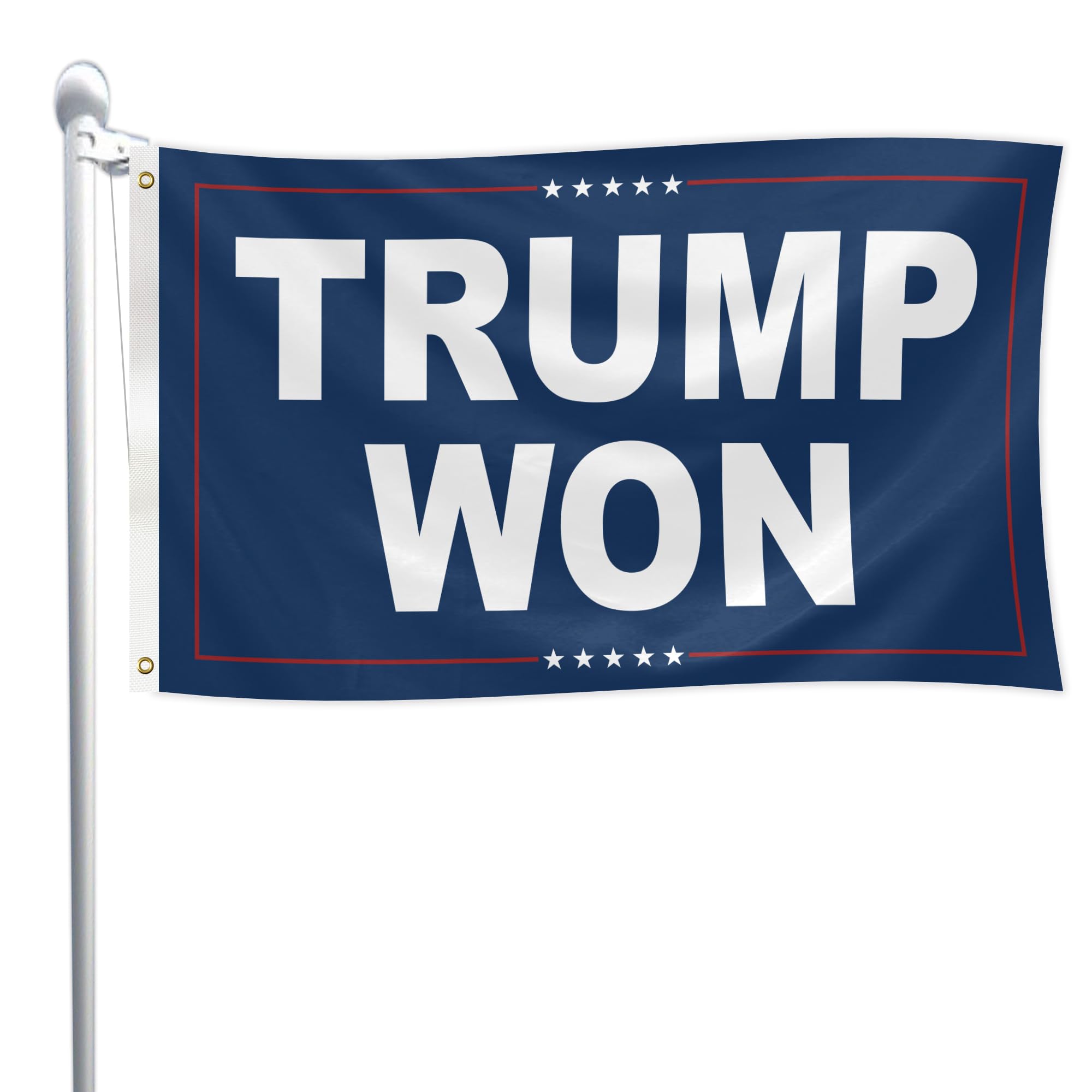 Trump 2024 Flagge, Ca. 7,6x12,7 Cm – Mit Messingösen, Wasserdicht, Für Innen & Außen