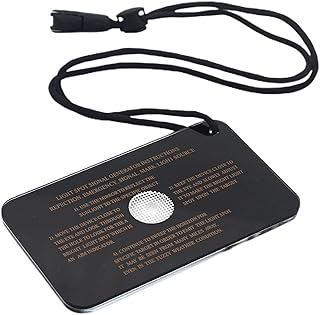 Rettungsspiegel | Extra großer Outdoor Rescue Reflektierende Signale Spiegel | Sicherheit Kleiner & Multifunktionaler Signalspiegel Reflektierender Campingspiegel Survival Tools für