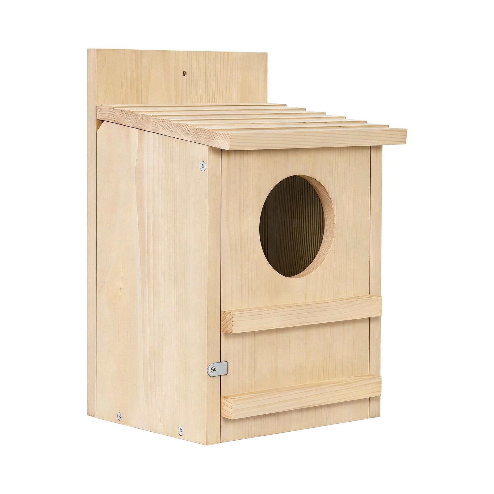Generisch Rural Styles - Casetta per uccelli in legno con albero, per osservare facilmente gli uccelli selvatici, decorazione da giardino, casetta per gufi