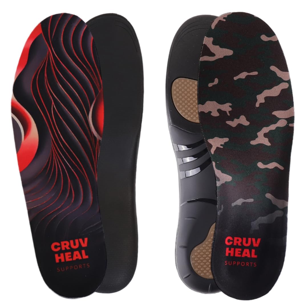 CRUVHEALHigh Arch and 220+ Strong Arch Insoles