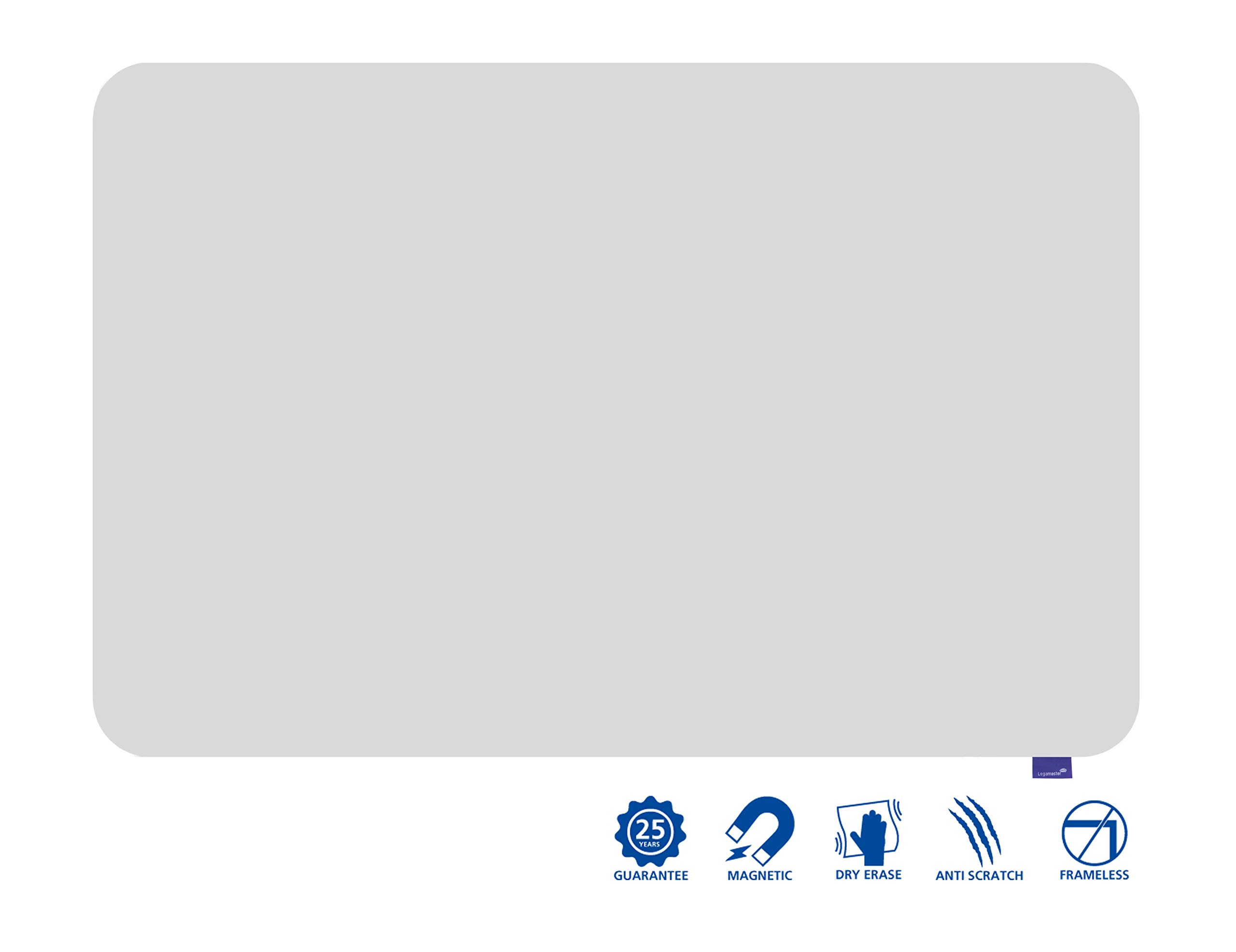 Legamaster Essence Whiteboard - weiß - 100 x 150 cm - rahmenlose, beschreibbare Magnetwand mit abgerundeten Ecken - FSC-zertifizierte Materialien