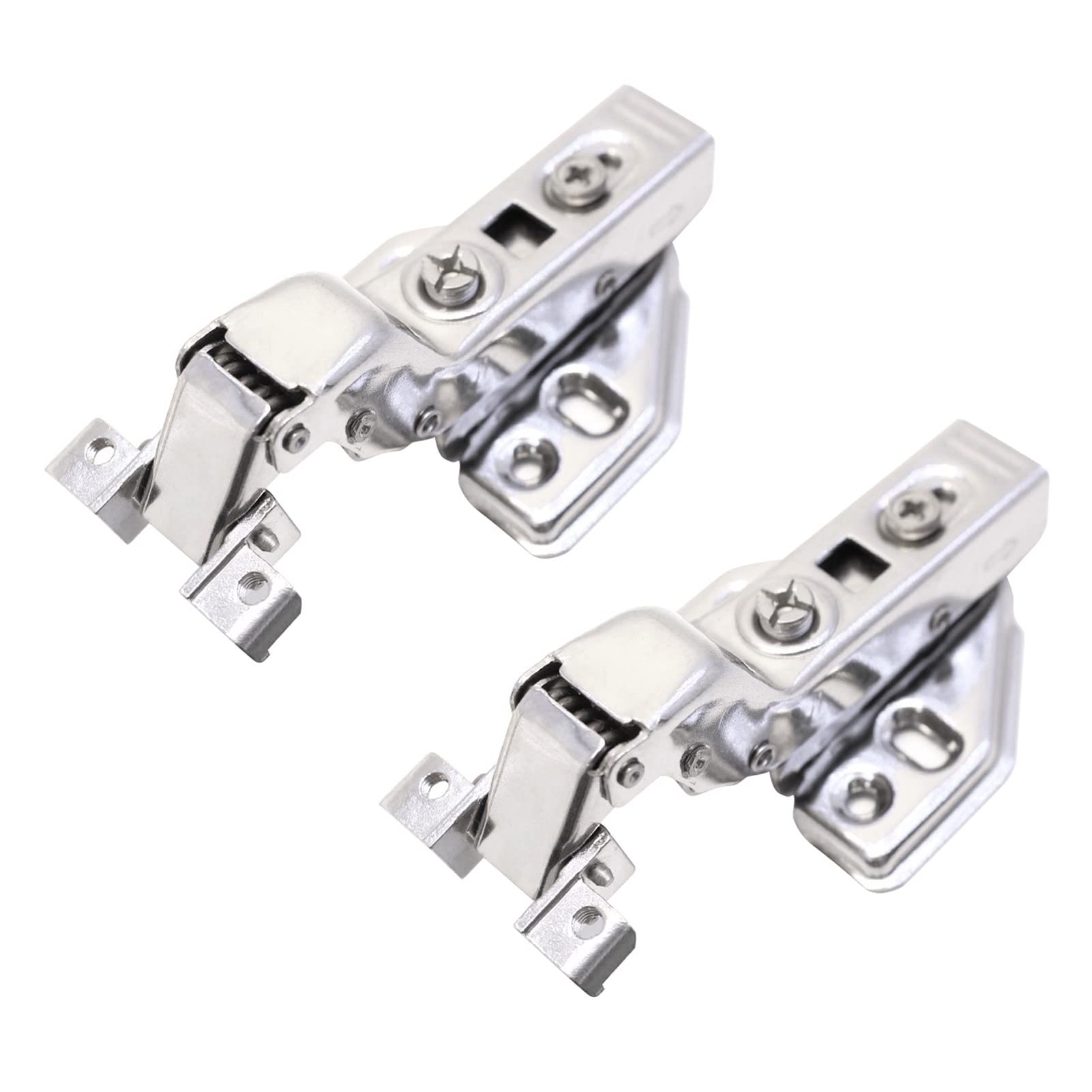 Charnières de porte en verre à cadre alu pour armoire cuisine x2