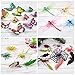 Auihiay 34 Pack Plastic Insect Figures Kit Includes Assorted Bugs, Lifelike Butterfly, Dragonfly, Magnifying Glass and Leaves for Children Education Insect Themed Party