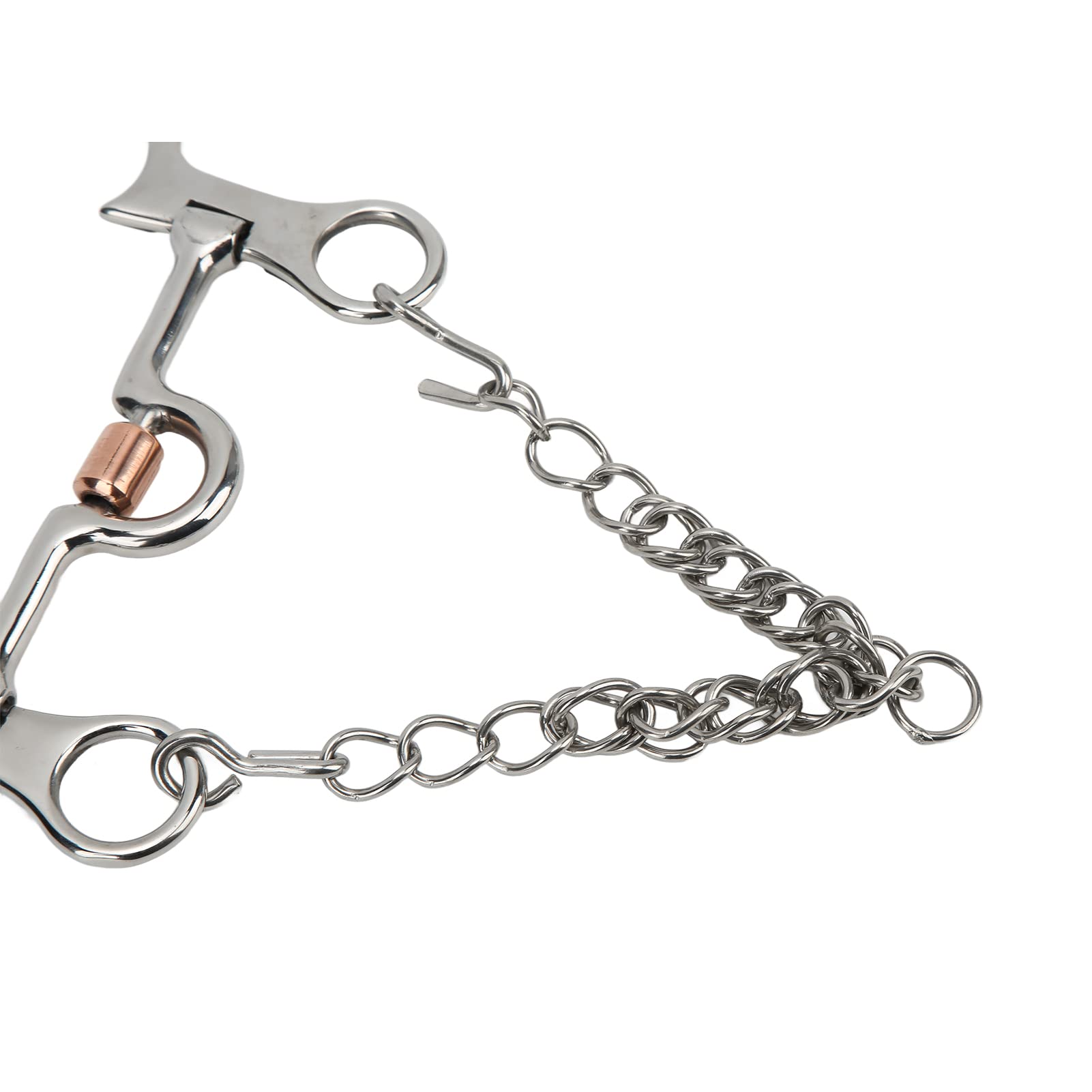 Pelham Horse Bit, Stainless Steel Pelham Bit Carving Fine Workmanship for Horse Riding for Equestrian Performance(120MM)