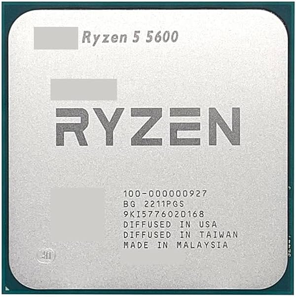 CPU R 5 5600 R5 5600 3.5 GHz procesador de seis núcleos y doce hilos 7NM 65W L3=32M 100-000000927 socket AM4 sin ventilador
