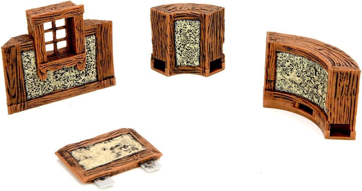 Warlock Tiles: Expansion Pack - 1 in. Town & Village Angles & Curves | WizKids