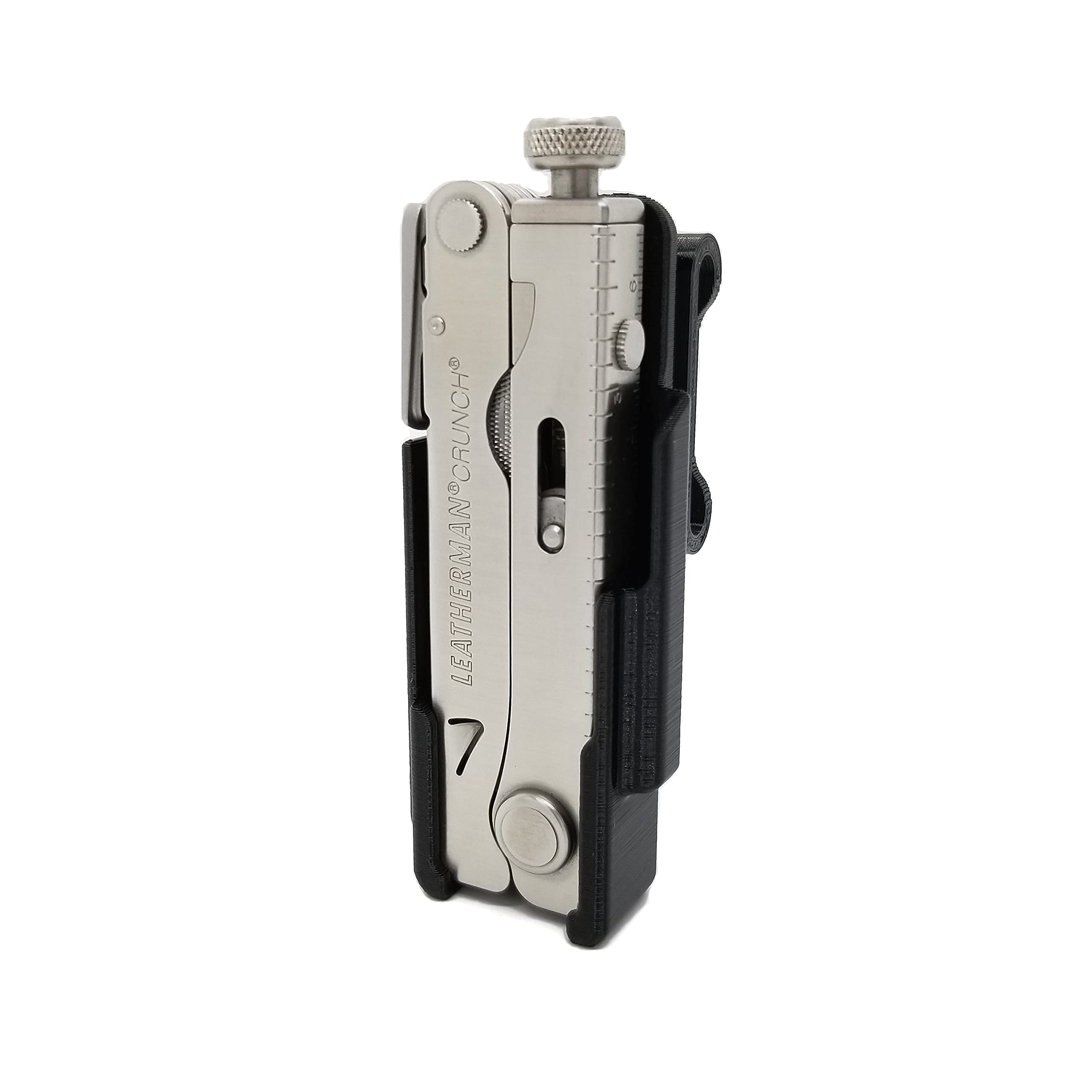 HoldMyGear Belt Clip Multitool Holder – Compatible with Leatherman Crunch (Precision-Fit Belt Mount Holder, Fits Belts 1.5" Wide)