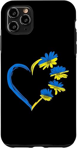 Funda para iPhone 11 Pro Max Ucrania con diseño de girasol estilo vintage ucraniano amantes de Ucrania