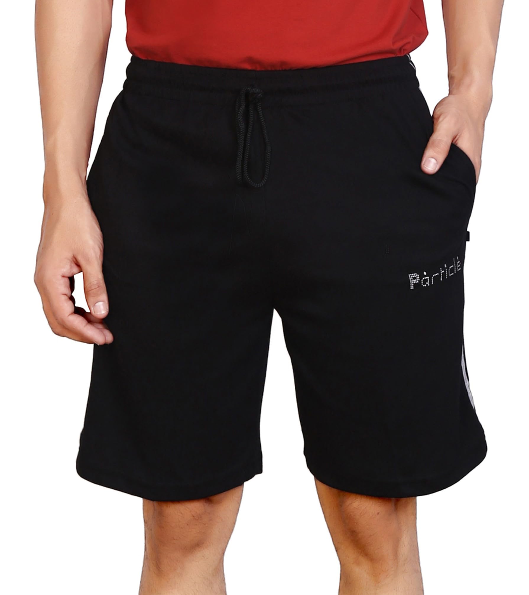 particle Plus Size Regular Fit Cotton Shorts for Men (Waist Sizes 36 to 52)-picture-14
