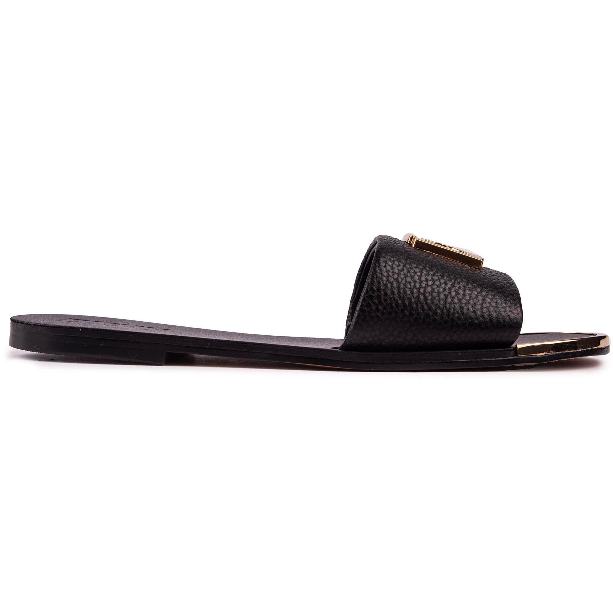 DKNY Gracen Flat Leather Slides womens Flat slide