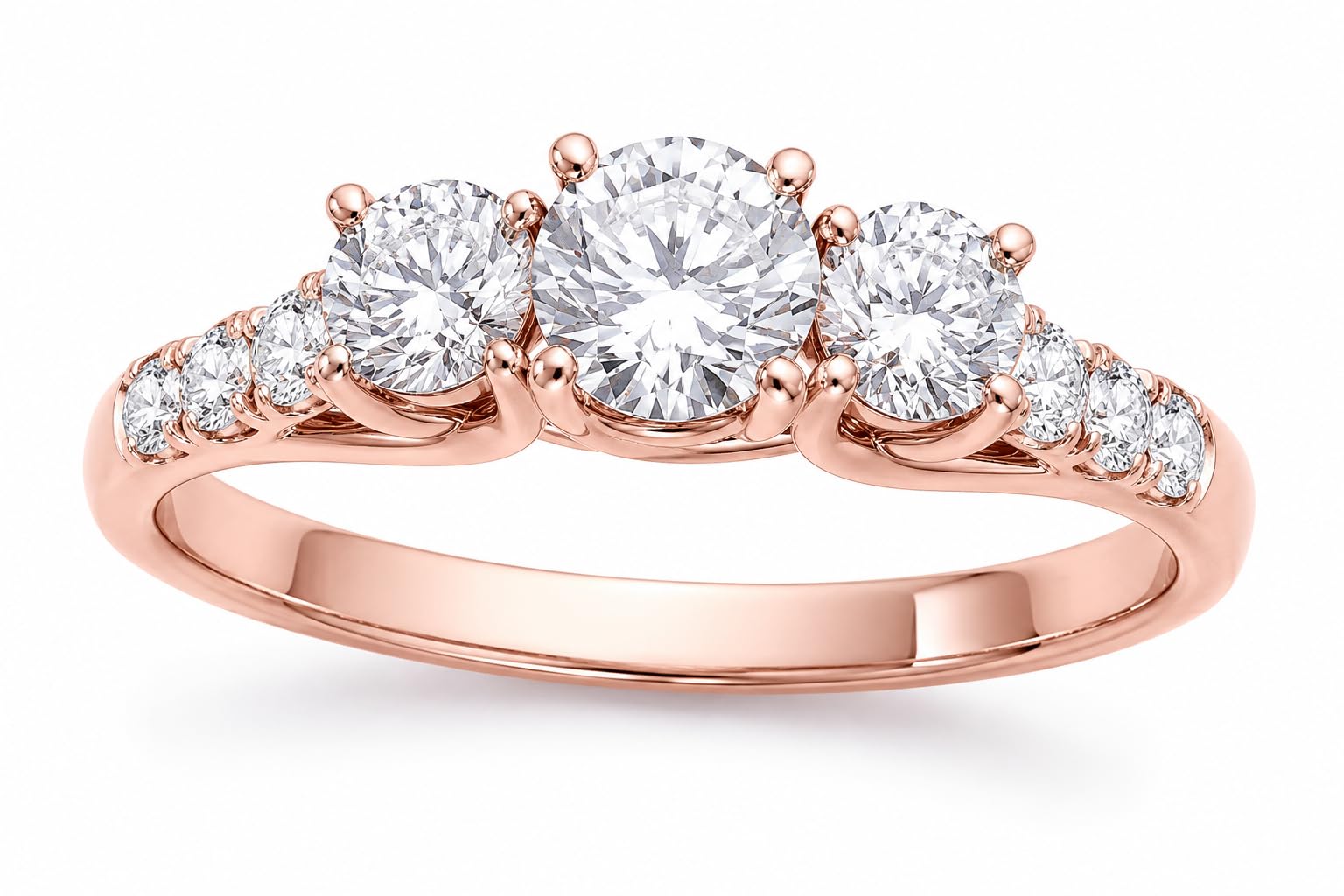 MauliJewels 10K Gold 0.50 Carat Lab Grown Diamond Halo Ring