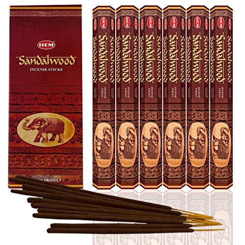 HEM Sandalwood Hexa Incense Sticks