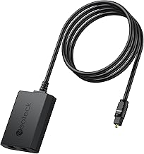 Neoteck Toslink Splitter 1 in 2 Out Optischer Splitter Digitaler Audio Optischer Adapter Mit 1m optisches Kabel für HDTV, PS5, PS4, Soundbars, kabellose Kopfhörer, Heimkino-Soundsysteme