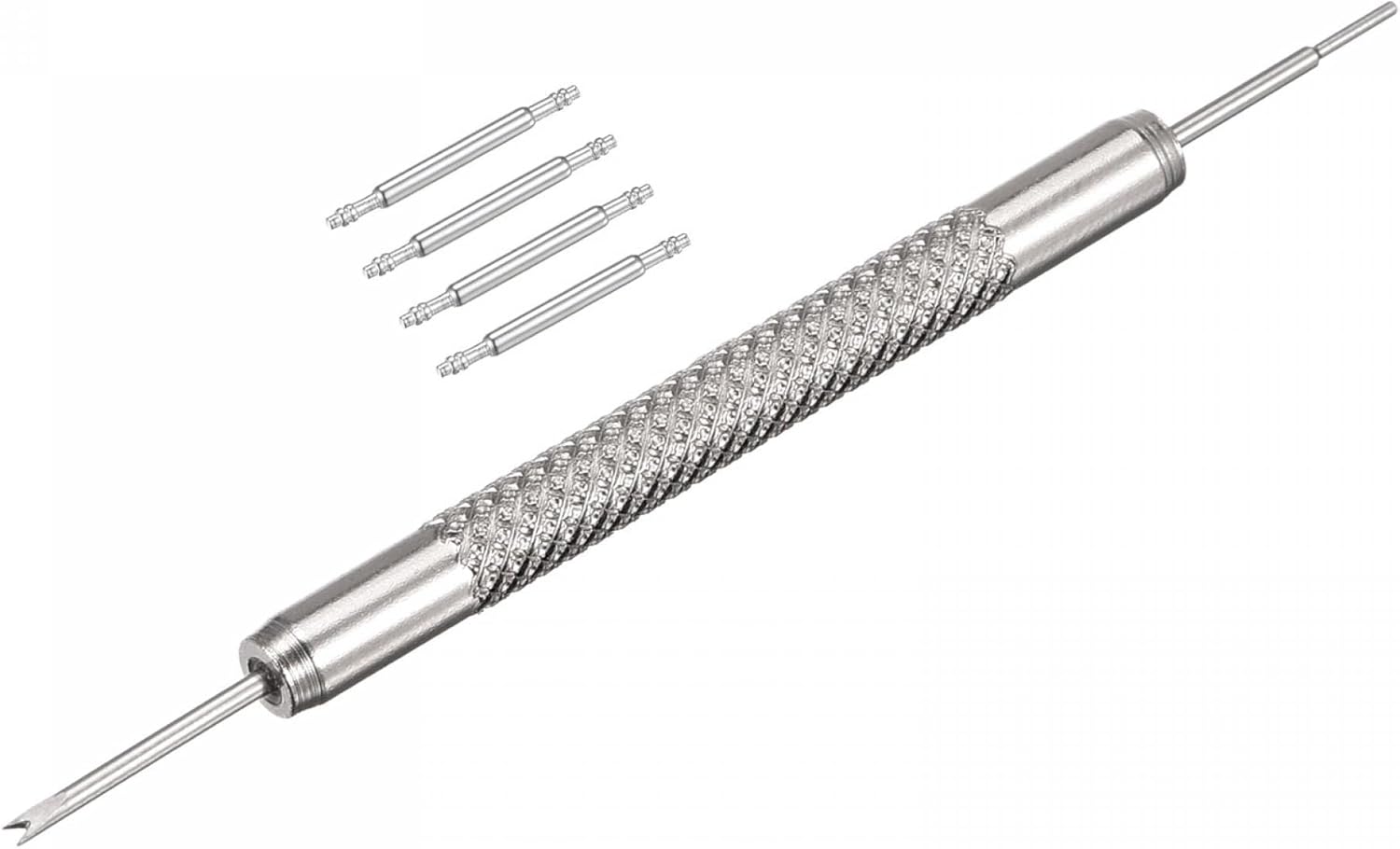 uxcell Watch Band Pins Replacement Kit, Stainless Steel 14mm Watch Spring Bars Pins 4Pcs with Dia 1.5mm Spring Bar Removal Tool