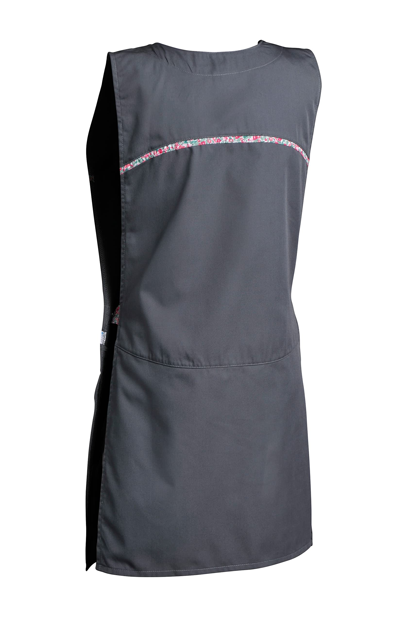 SNV tablier ménage femme Chasuble médicale avec 2 poches droite basse Tablier professionnel adulte médicale - réglable par pattes boutons pressions Polyester/coton