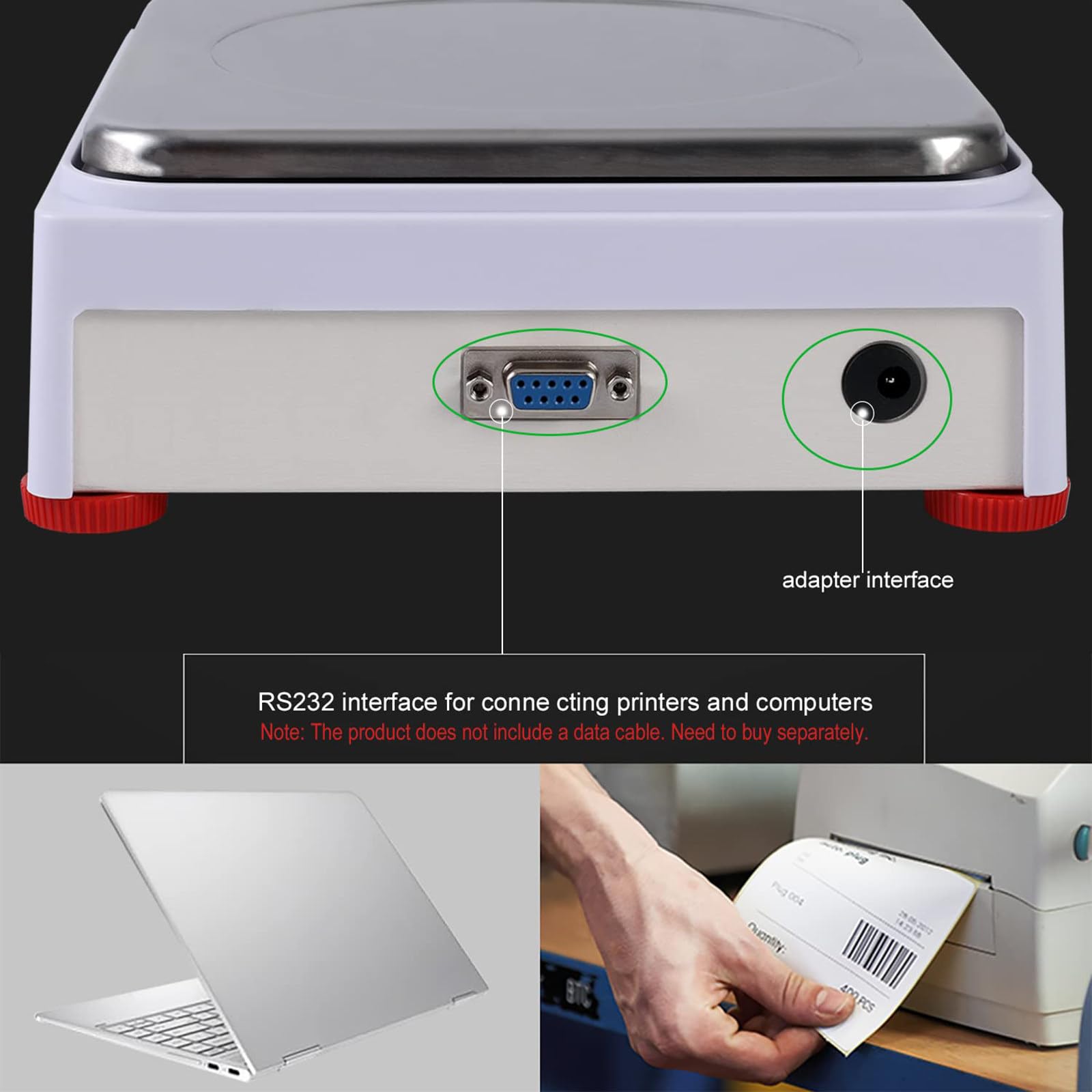 Bilancia analitica di precisione da laboratorio, bilancia elettronica, bilancia scientifica, bilancia in centigrammi, bilancia di calibrazione, adatta per chimica, laboratorio, gioielleria, ecc.,500g
