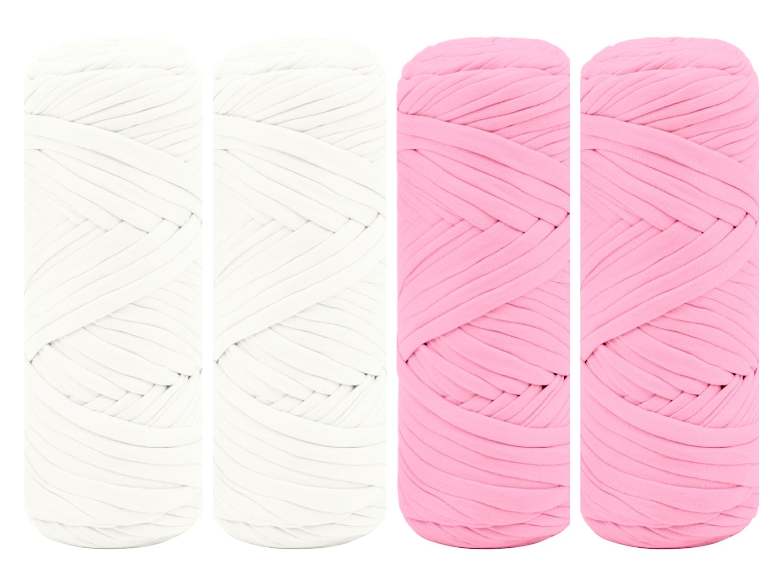 Maxee 400g T-Shirt Garn – 2 er Pack (je 200g/75m), Weiches Beilaufgarn zum Häkeln & Stricken – Farbintensiv & pflegeleicht, Ideal für Häkeltaschen/Körbe/Teppiche DIY Projekte, Handarbeiten und Deko