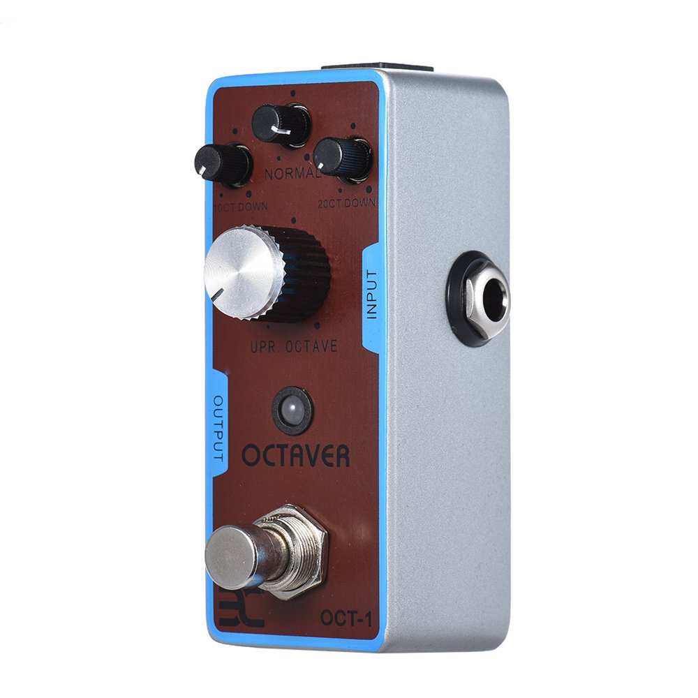 EX OCT-1 OCTAVE Pédale d'effet pour guitare Mini Octave True Bypass Full Metal Shell