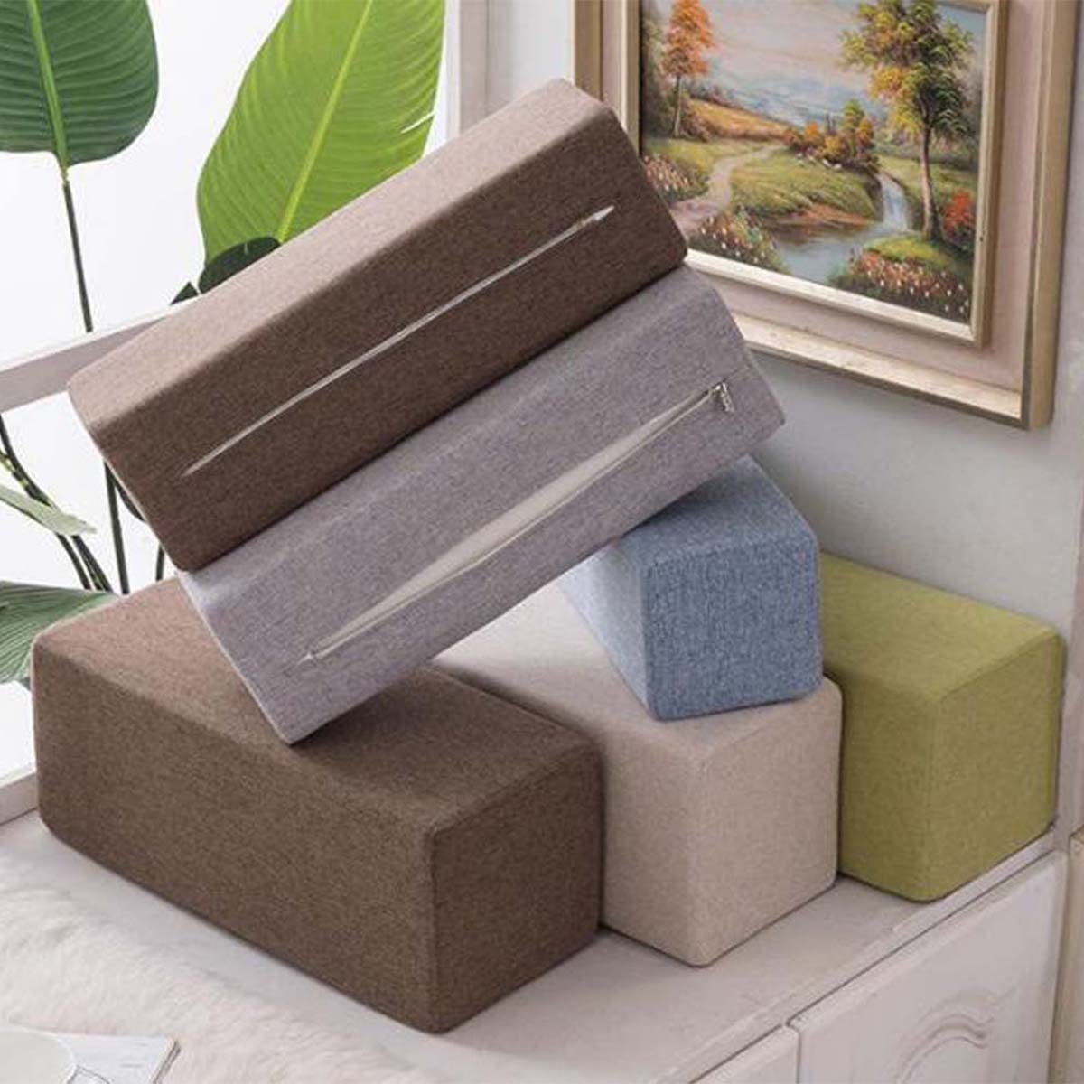 Coussin d'accoudoir de canapé de taille personnalisée, oreiller de matelas haute densité, remplissage d'écart de lit, traversin rectangulaire de tête de lit, coussin de soutien de cou amovible