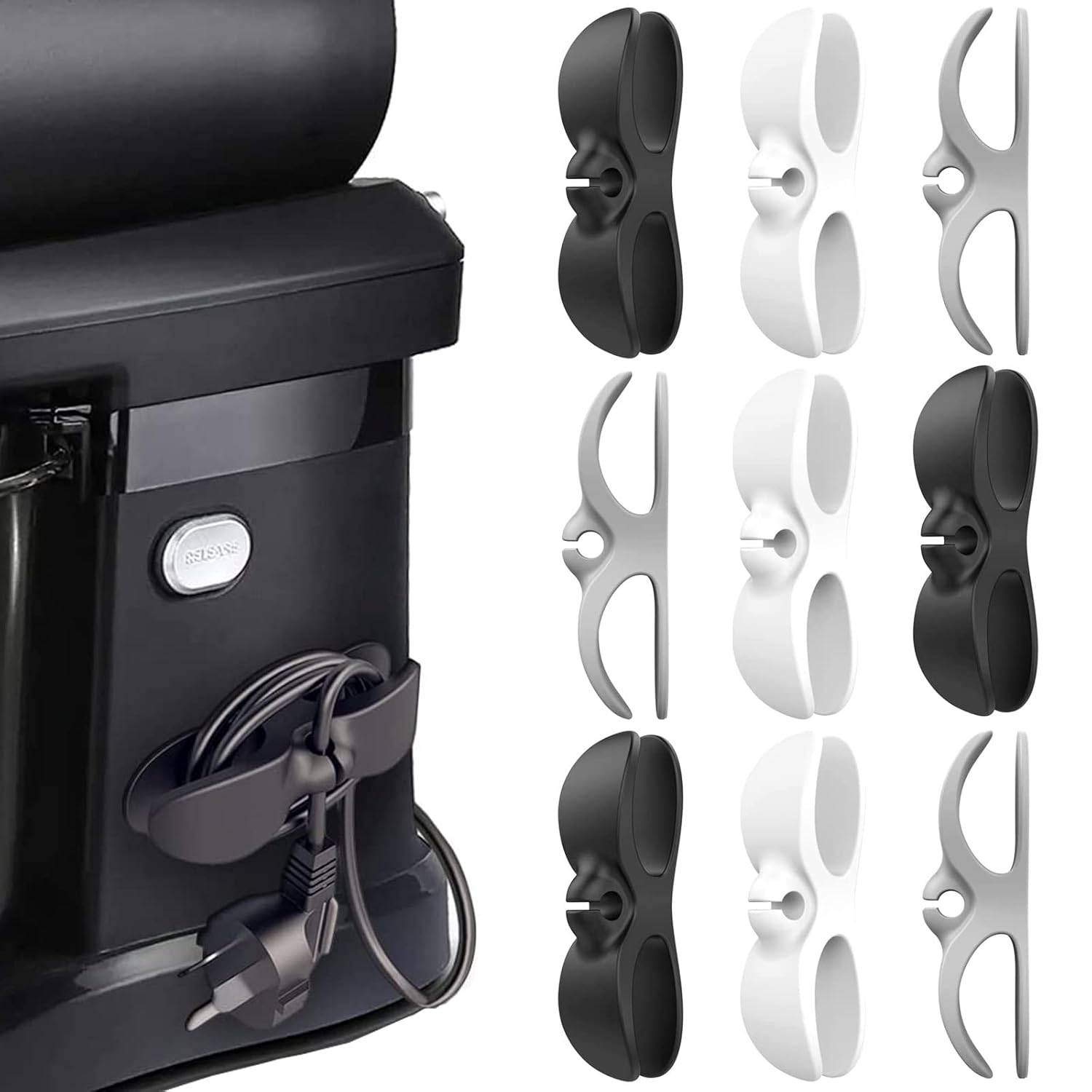 4er Set Kabelorganizer Für Küchengeräte - Silikon Kabelhalter Selbstklebend