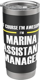 The Original Awesome Marina Assistant Manager Stainless Steel Insulated Tumbler