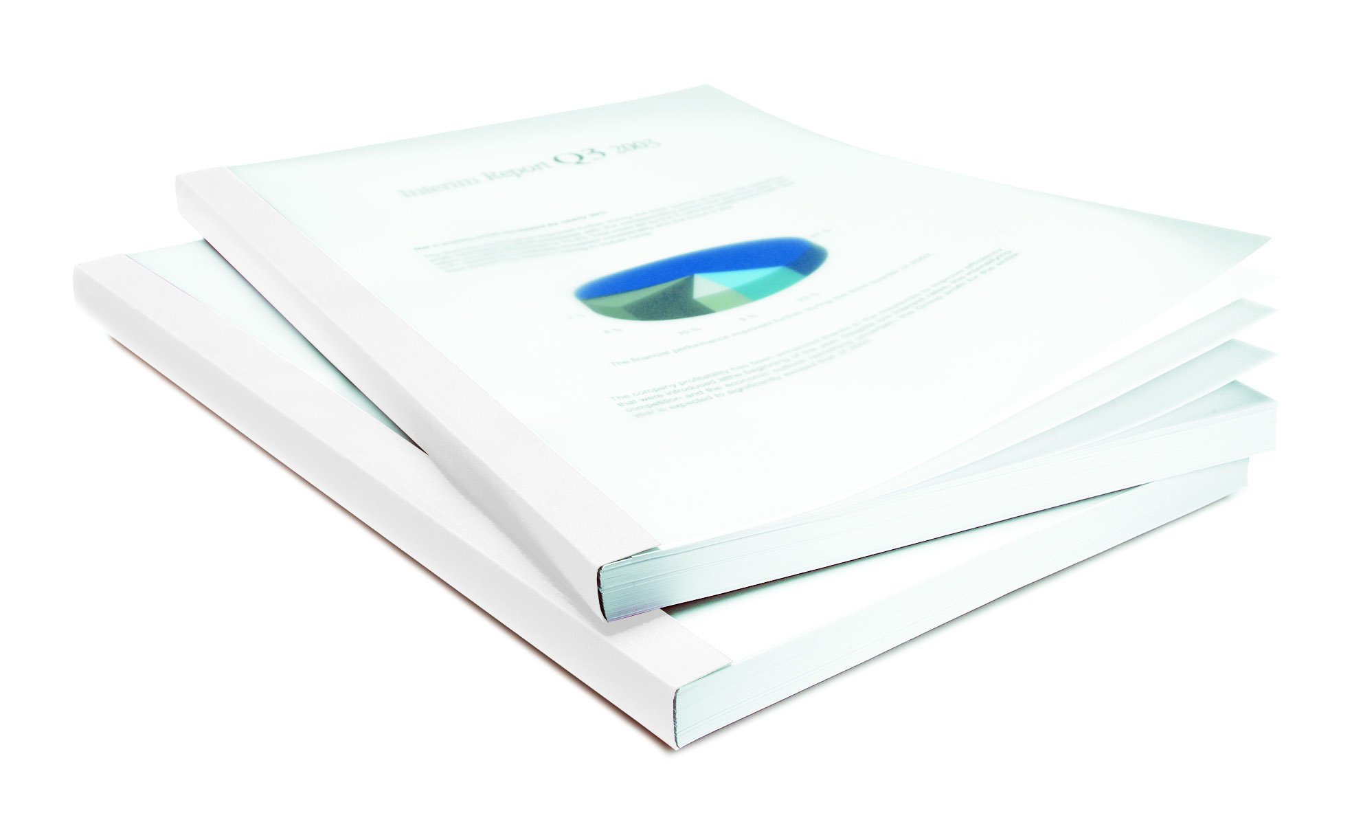 Bindomatic Classic White 12mm Spine Width for 120 Sheets (120 Covers per Box)