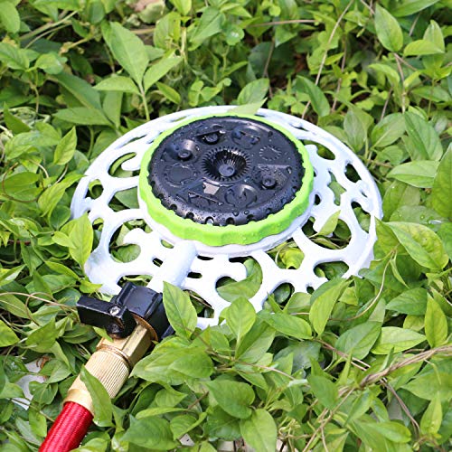 Styddi Turret Pattern Sprinkler, 8-Pattern Stationary Water Sprinkler On Metal Decorative Base For Watering Small And Large Yards, Lawns, Garden Or Odd Shaped Areas #TOP2