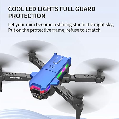 Miniatura 4 de Cámara 4K FPV plegable con control remoto Drone para adultos principiantes 2.4G Ajuste de velocidad WiFi Altitud Mantenga el modo sin cabeza Una